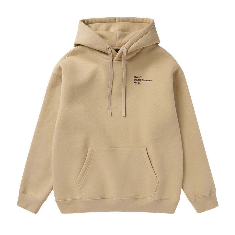 Men's Heartsease Hood Sweat, Pale Khaki