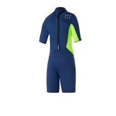 Star Shorty 3/2mm Bzip Junior Flatlock Wetsuit, Night Blue (Size XS)