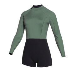 Neoprene Lunar Longarm Shorty 2/2mm Bzip Wom, Dark Olive