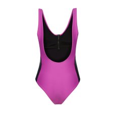 Women's swimwear The Wild Zipped Swimsuit, Black/Pink