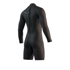 Neoprene Brand Longarm Shorty Bzip 3/2mm Flatlock, Black