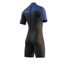 Neoprén Brand Shorty Bzip 3/2mm Flatlock, Black/Blue