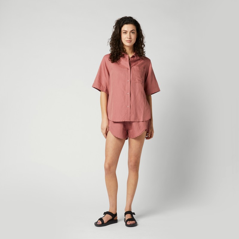 Dámské kraťasy Linen Shorts, Dusty Pink