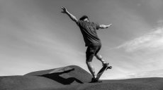 Track Skate Board, Black