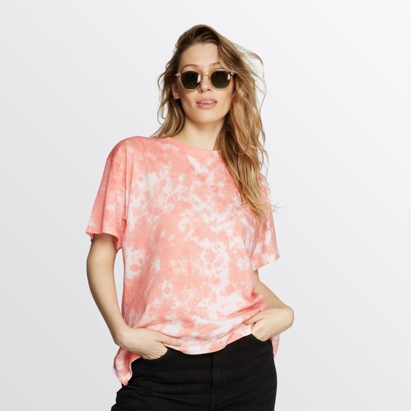 Dámské tričko Tie Dye Tee Women, Soft Coral