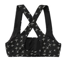 Lana Cross Bikini Top, Black