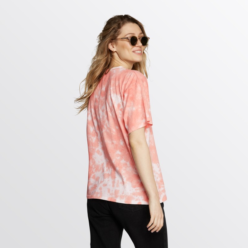 Dámské tričko Tie Dye Tee Women, Soft Coral