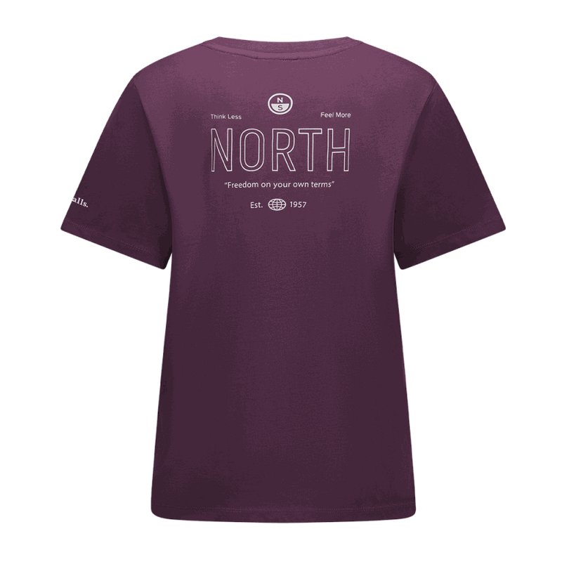 Women's Freedom WMS Tee, Plum - Size: L