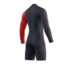 Neoprene Marshall Longarm Shorty Fzip 3/2mm, Navy/Red