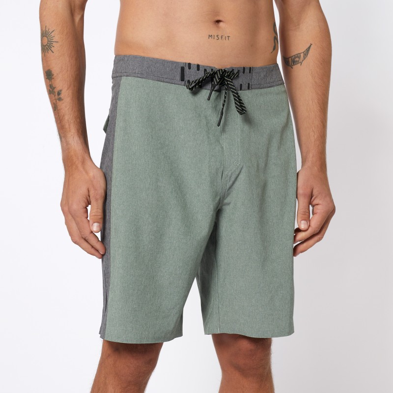 Empire High Performance Men's Boardshorts, Dark Olive