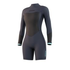 Neoprene Brand Longarm Shorty 3/2mm Bzip Women, Night Blue