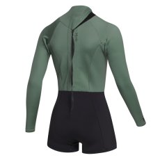 Neoprene Lunar Longarm Shorty 2/2mm Bzip Wom, Dark Olive