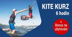 Individuální Kite Kurz - 6 hodin + 500 Kč ubytování