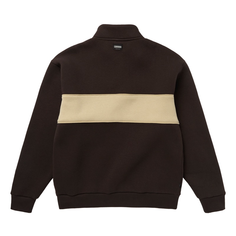 Pánská mikina Slate Half Zip Sweat, Dark Brown (Velikost L)