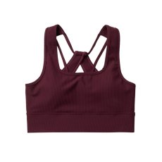 Saimi Sports Bra, Oxblood Red (Size S)