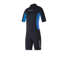 Star Shorty Bzip 3/2mm Flatlock Kids Wetsuit, Black (Size S)