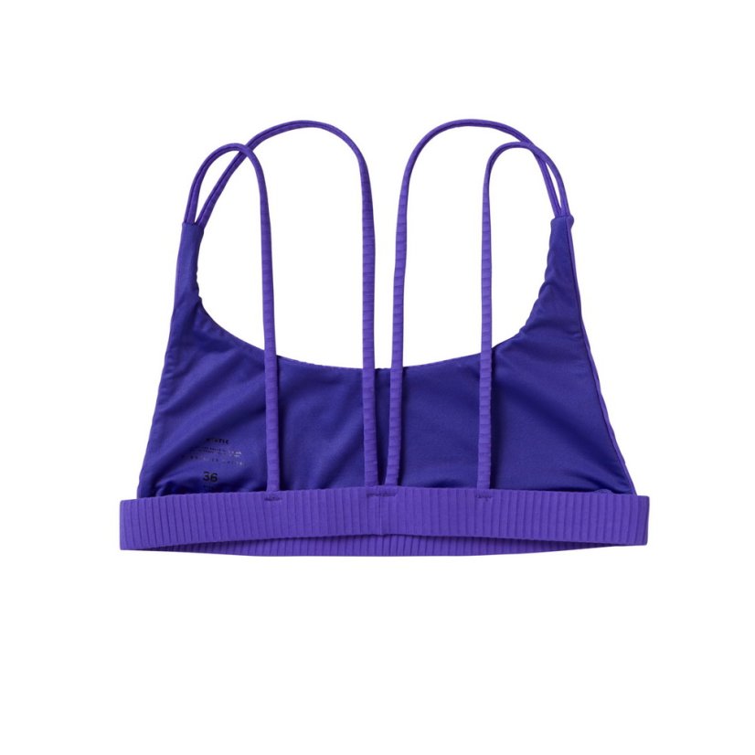 Bodil Strappy Bikini Top, Purple (Velikost 34)