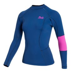 Neoprene T-shirt Lunar L/S Vest Neo 2mm Wom, Summer Blue
