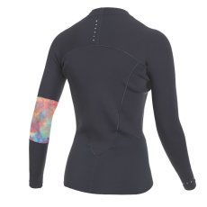 Neoprene T-shirt Lunar L/S Vest Neo 2mm Wom, Dark Grey