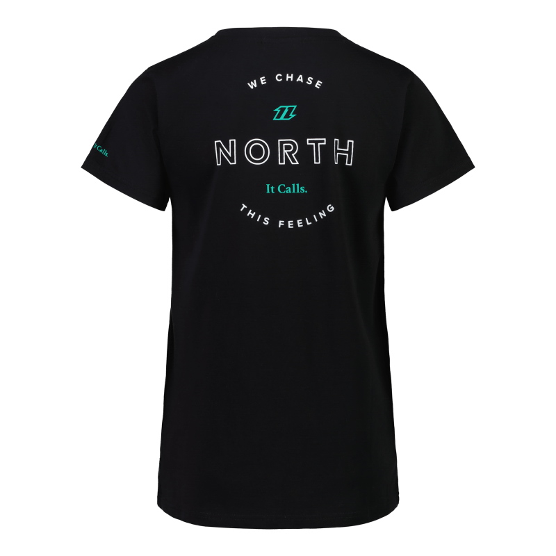 Women's T-shirt North WMS Chase Tee, Black - Size: S