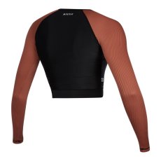 Diva LS Crop Tee, Rusty Red