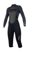 Neoprene Brand Longarm Shortleg 3/2mm Bzip Wom, Black