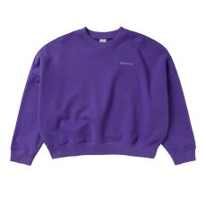 Women's Dropped Shoulder Crew Sweatshirt, Purple