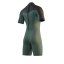 Neoprene Brand Shorty Bzip 3/2mm Flatlock, Dark Olive