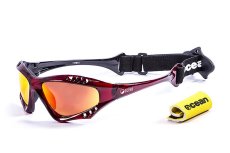 Sportovní brýle na vodu Ocean Australia, Red Transparent + Revo