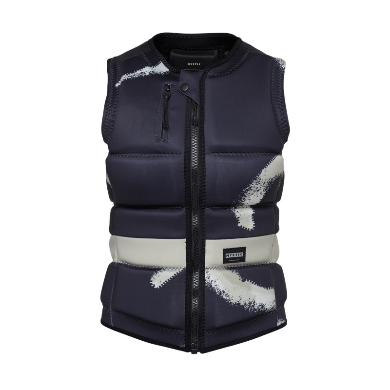 Dámská vesta Evoke Impact Vest Fzip Wake Women, Black Allover - Velikost: L