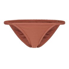 Rib Triangle Bikini Bottom, Rusty Red