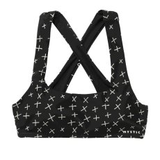 Lana Cross Bikini Top, Black
