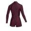 Dámský neoprén Lunar Longarm Shorty 2/2mm Fzip Women, Oxblood Red - Velikost: M