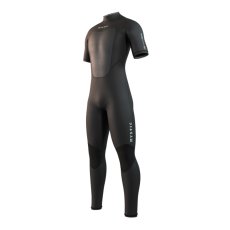 Neoprene Brand Shortarm Bzip 3/2mm Flatlock, Black