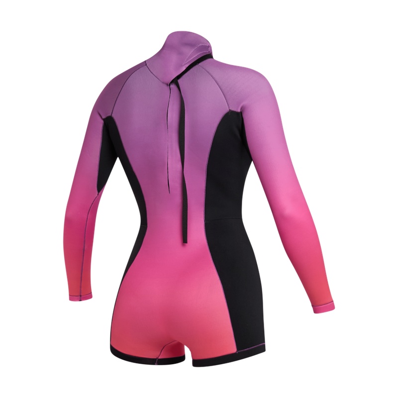 Dámský neopren Lunar BK Longarm Shorty 2/2 Bzip Wom, Coral (Velikost XS)