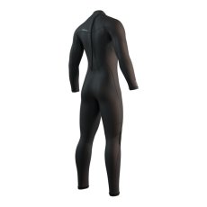 Men's Brand Fullsuit 3/2mm Bzip Flatlock Wetsuit, Black (Size M)