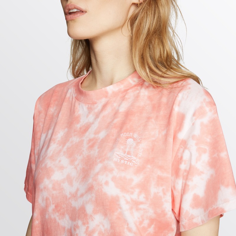 Dámské tričko Tie Dye Tee Women, Soft Coral