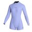 Dámský neoprén Lunar Longarm Shorty 2/2mm Bzip Women, Iris Blue - Velikost: M