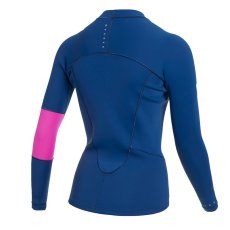 Neoprene T-shirt Lunar L/S Vest Neo 2mm Wom, Summer Blue
