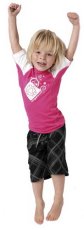 Lykra Star Rash Vest Kids L/S, Pink