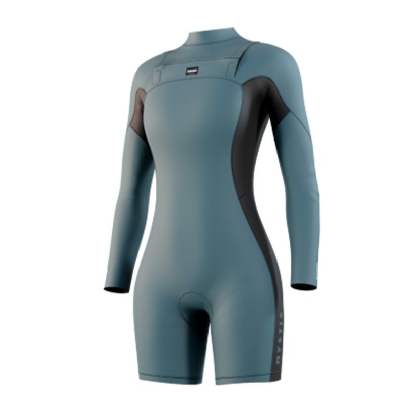Dámský neopren Haven Longarm Shorty 3/2mm Double Fzip Wom, Teal (Velikost S)