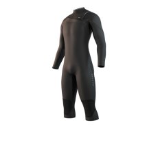 Neoprene Motion Longarm Shortleg 4/3mm Fzip, Black