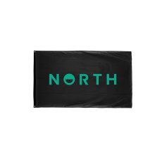 North Wordmark Flag Large set of 3, Black