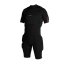 Men's Surf Impact Shorty Wetsuit with Protectors, Black