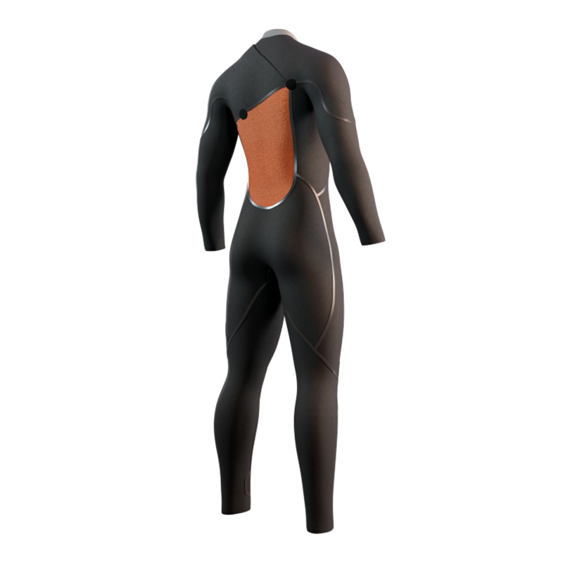 Men's neoprene The One Fullsuit 4/3mm Zipfree, Moss