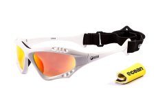 Sportovní brýle na vodu Ocean Australia, Shiny White + Revo