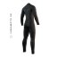Neoprén Majestic Fullsuit 5/4mm Bzip, Black (Velikost M)