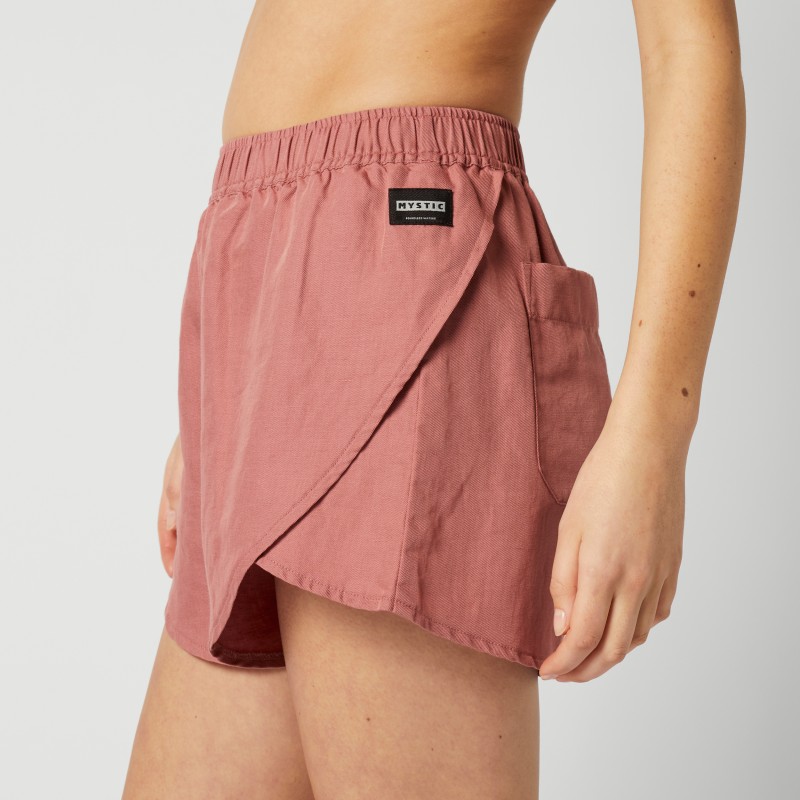 Dámské kraťasy Linen Shorts, Dusty Pink