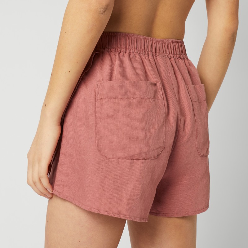 Dámské kraťasy Linen Shorts, Dusty Pink