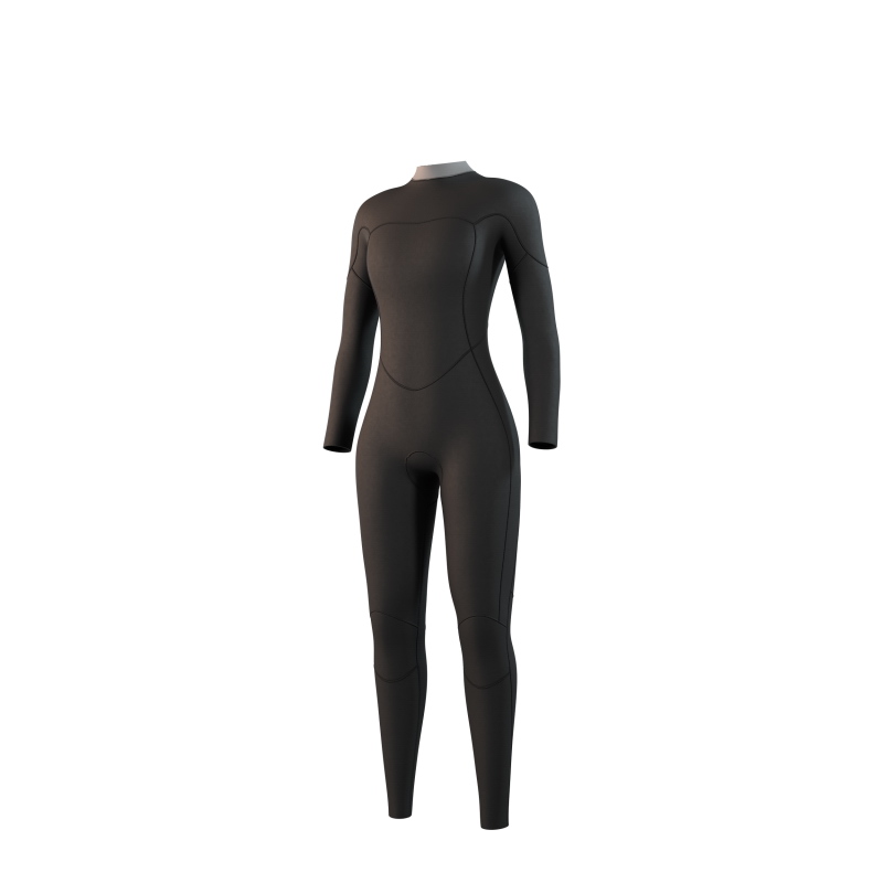 Dámský neopren Brand Fullsuit 3/2mm Bzip Flatlock Women, Black